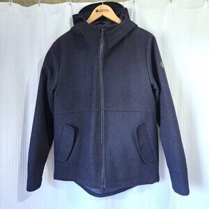 Revolution Hooded Jacket Wool Polyester Scandinavian Design Men's Med. RVLT Blue